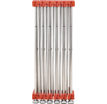 Transportwagen mit Metallstangen und Kunststoffrahmen