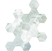 Hexagonale Fliesen mit Marmormuster
