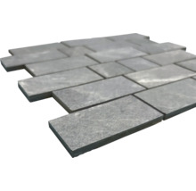 Mosaikmatte aus Naturstein mit rechteckigen Steinen