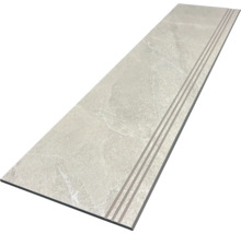 Trittstufe aus Keramik mit drei Rillen