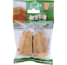 Verpackung mit zwei Eckstücken für Fußleisten