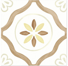 Dekorative Fliese mit floralem Muster