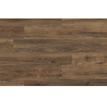 Brauner Vinylboden mit Holzoptik.