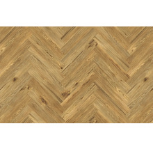 Holzboden mit Fischgrätenmuster