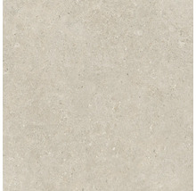 Nahaufnahme einer hellen, strukturierten Bodenfliese.