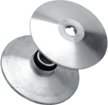 Zwei Schleifscheiben mit Aussparung in der Mitte