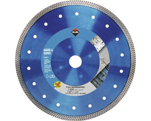 Rubi TVH Superpro Trennscheibe, Durchmesser 300 Millimeter, geeignet für Granit und Fliesen