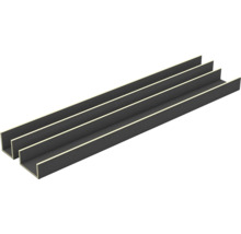 Drei Winkelprofile aus Stahl