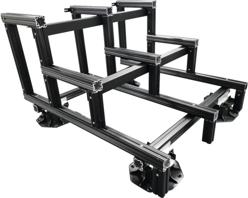 Schwarzes Aluminiumprofil-Rig für Simulatoren