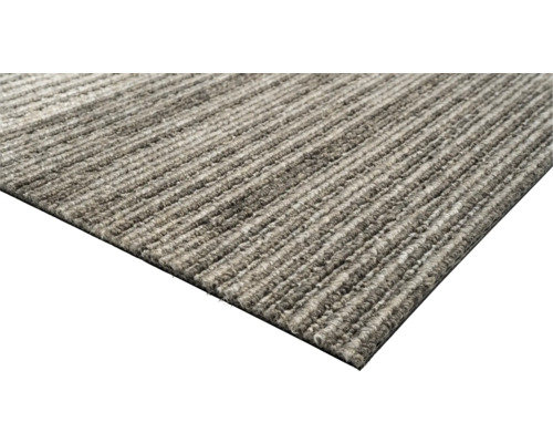 Detailansicht eines Teppichs mit Streifenmuster