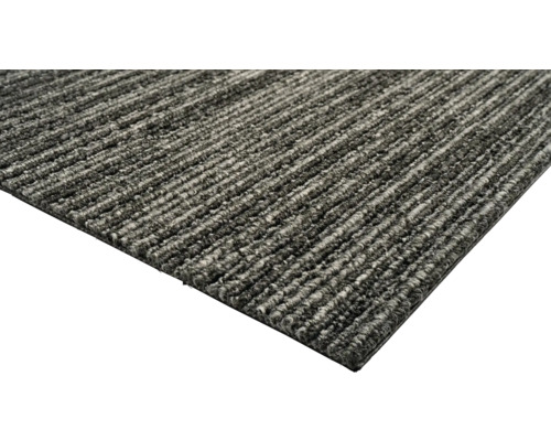 Detailansicht eines rechteckigen Teppichs mit gerippter Oberfläche