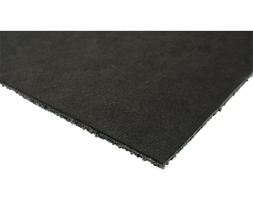 Nahaufnahme einer schwarzen Teichfolie.