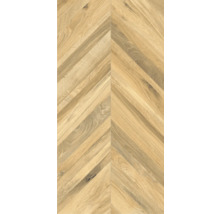 Verlegung von hellem Parkett im Fischgrätmuster