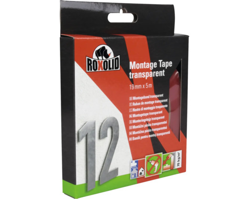 Roxolid Montageband transparent 19 mm x 5 m