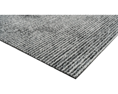 Grauer Sauberlaufteppich mit gerippter Oberfläche