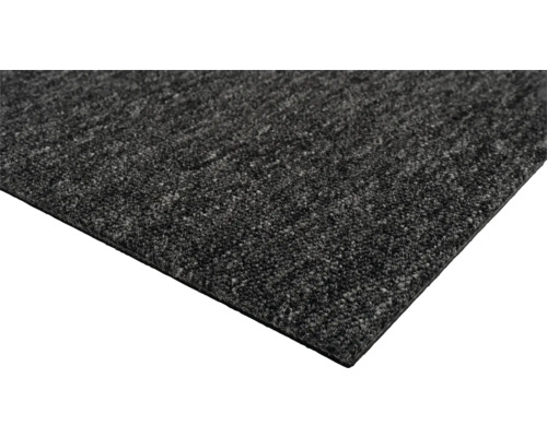 Detailansicht eines grauen Teppichs