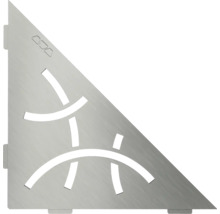 Eckregal aus Metall mit Muster