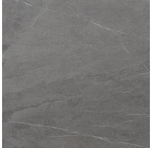 Graue Fliese mit Marmoroptik.