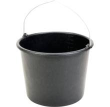 Schwarzer Mörtelkübel mit Metallgriff