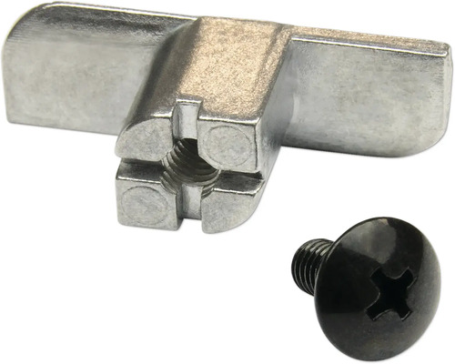 Produktbild 2 (groß) Metallflügelmutter mit passender Schraube