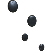 Vier Möbelknöpfe aus Holz