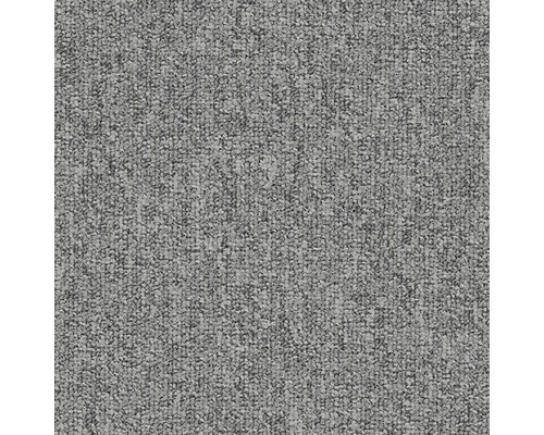 Detailaufnahme eines grauen Teppichbodens.