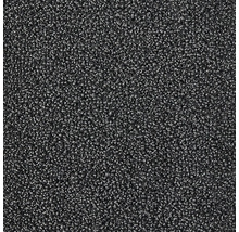 Nahaufnahme eines grauen Teppichs mit Schlingenstruktur