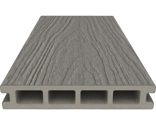 Terrassendiele aus Holzverbundwerkstoff mit Hohlkammerprofil