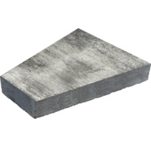 Grauer Betonpflasterstein in Trapezform für den Garten- und Landschaftsbau