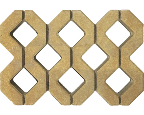 Rasengitterstein aus Beton mit quadratischen Aussparungen