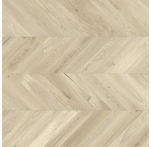 Helle Eichenholz-Parkettböden im Fischgrätmuster