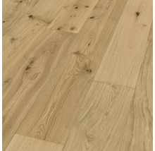 Nahaufnahme von hellem Eichenparkett