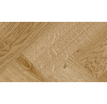 Holzboden mit Fischgrätenmuster