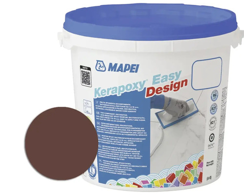 Eimer Mapei Kerapoxy Easy Design Epoxidharzmörtel und Farbprobe