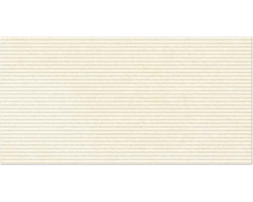 Dekorative Wandfliese mit horizontal geriffelter Struktur
