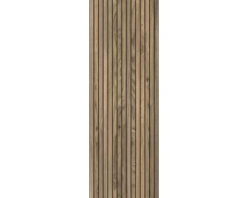Holzpaneel mit vertikalen Holzlatten zur Wandverkleidung