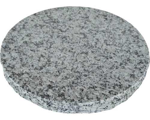 Granit Trittplatte grau Ø 30 cm x 3 cm Runde Granitplatte