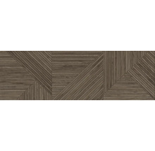 Dekorative Holzpaneele mit geometrischem Muster zur Wandgestaltung