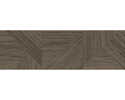 Dekorative Holzpaneele mit geometrischem Muster zur Wandgestaltung