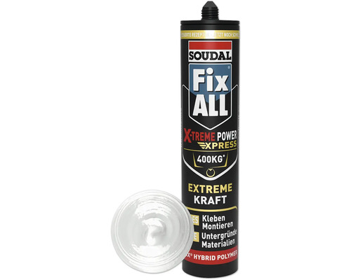 Soudal Fix All Klebstoffkartusche mit 400 Kilogramm X-treme Power Express