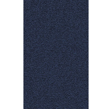 Nahaufnahme eines dunkelblauen Teppichs mit Schlingenstruktur