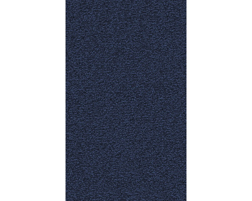 Nahaufnahme eines dunkelblauen Teppichs mit Schlingenstruktur