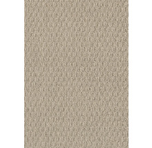 Nahaufnahme eines beigen Teppichs mit Schlingenstruktur