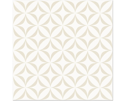 Fliesenmuster mit sich überlappenden Blütenblättern