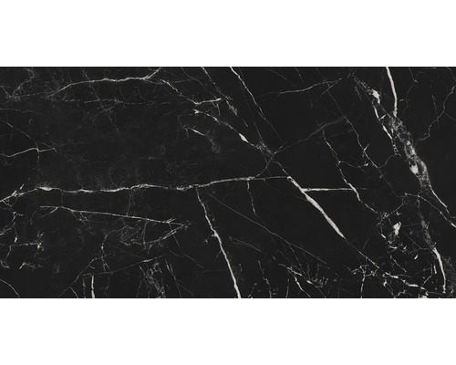 Schwarze Fliese mit Marmorierung