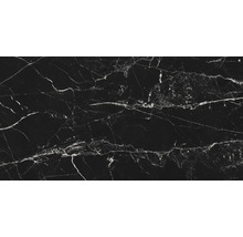 Dekorplatte in Marmoroptik, schwarz mit weißen Adern