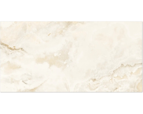 Bodenfliese Glamour onice gold lappato 60x120cm Marmorfliese mit unregelmäßiger Maserung