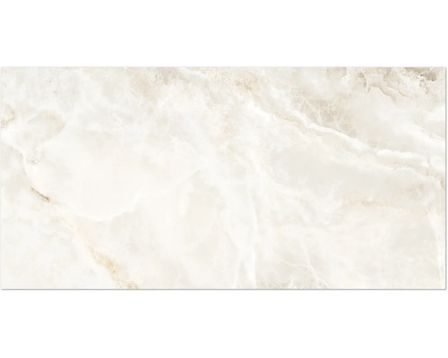 Bodenfliese Glamour onice white lappato 60x120cm Keramikfliese mit Marmoroptik