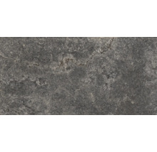 Graue Steinzeugfliese mit marmorierter Oberfläche