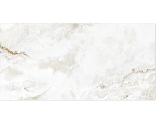 Bodenfliese Glamour onice chrystal 60x120cm Marmorfliese mit weißer Oberfläche und natürlicher Maserung